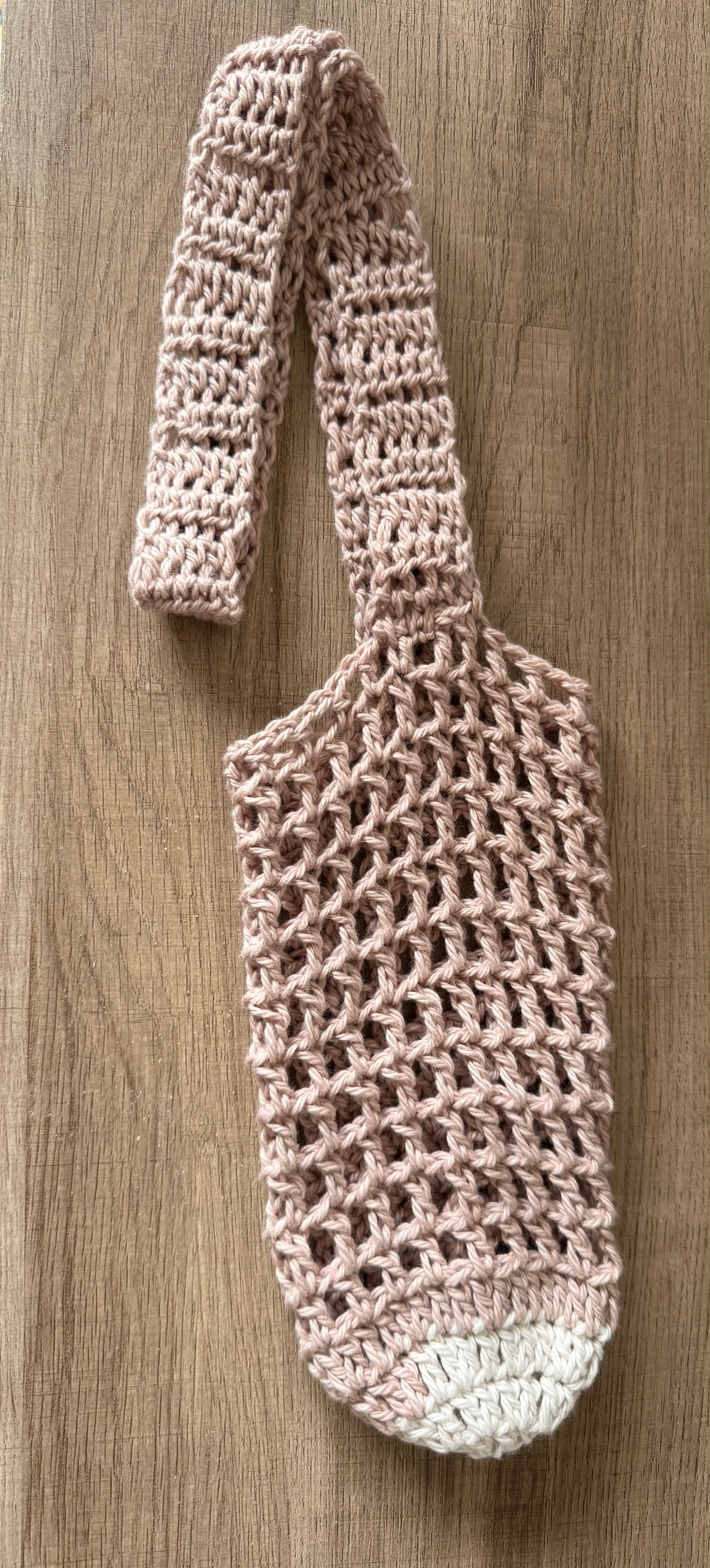 Water Bottle Holder - Pink and White